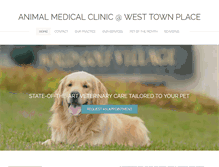 Tablet Screenshot of animalmedicalclinicwesttownplace.com